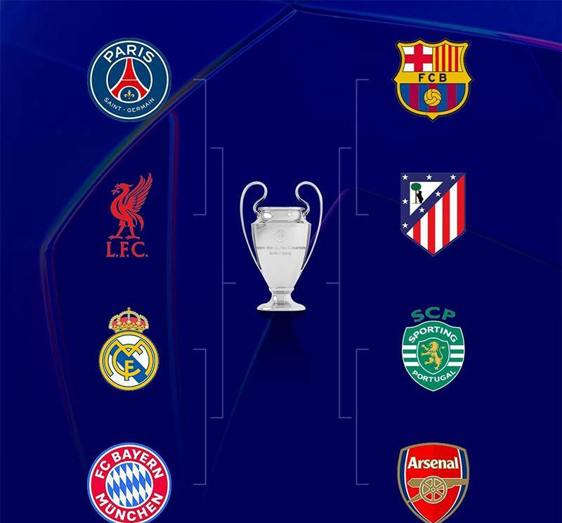 巴黎，再战巅峰！除阿森纳外，欧冠八强对决堪比决赛，西甲全面超越英超